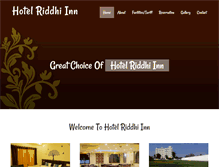 Tablet Screenshot of hotelriddhiinn.com
